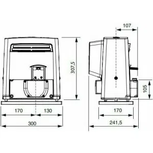 CAME BX708 KIT SR-5 автоматика для откатных ворот с зубчатой рейкой 5 м (КАМЕ) CAME BX708 KIT SR-5 автоматика для откатных ворот с зубчатой рейкой 5 м (КАМЕ)
