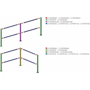Стойка с крепежным фланцем и накладкой, 2 отверстия CAME 001PSTRVX2F (КАМЕ) Стойка с крепежным фланцем и накладкой, 2 отверстия CAME 001PSTRVX2F (КАМЕ)