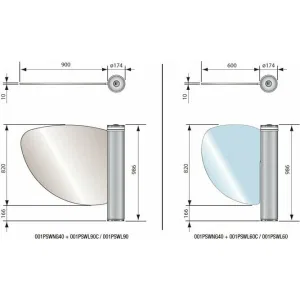 Створка 900 мм из органического стекла для WING 40 CAME 001PSWL90 (КАМЕ) Створка 900 мм из органического стекла для WING 40 CAME 001PSWL90 (КАМЕ)