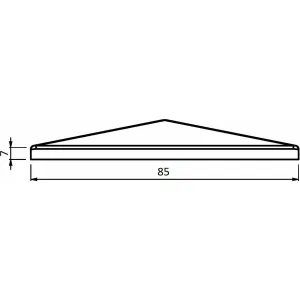 Заглушка для столба квадратная ROOF 8 B CAME 1700063 (КАМЕ) Заглушка для столба квадратная ROOF 8 B CAME 1700063 (КАМЕ)