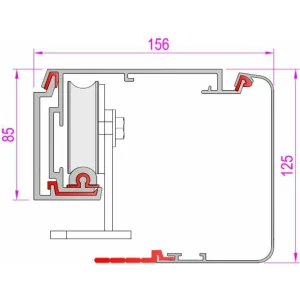 Автоматика для раздвижных дверей FLUO-SLS STANDARD, короб 3600 мм CAME 818SL-0045 (КАМЕ) Автоматика для раздвижных дверей FLUO-SLS STANDARD, короб 3600 мм CAME 818SL-0045 (КАМЕ)