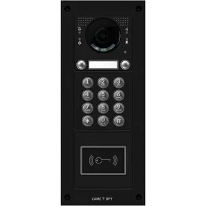 Вызывная вандалозащитная IP-видеопанель MTM с 2 кнопками, кодонаборной клавиатурой и считывателем, 3 модуля, цвет темно-серый CAME MKITVIP-32KRV (КАМЕ) Вызывная вандалозащитная IP-видеопанель MTM с 2 кнопками, кодонаборной клавиатурой и считывателем, 3 модуля, цвет темно-серый CAME MKITVIP-32KRV (КАМЕ)